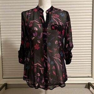 Jasmine Chiffon Button-Up Shirt by KUT from the Kloth